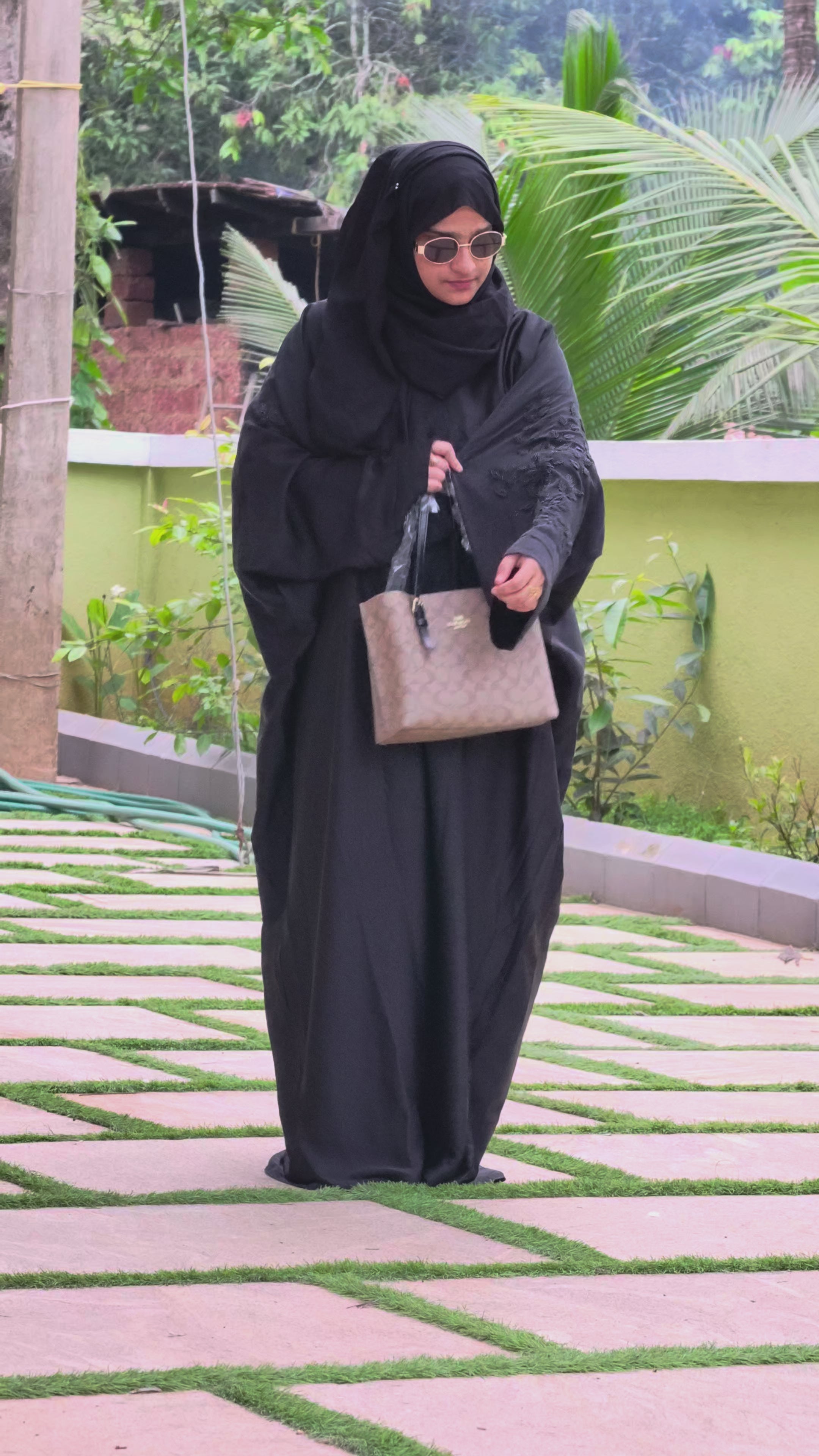 Premium Stone Work Abaya