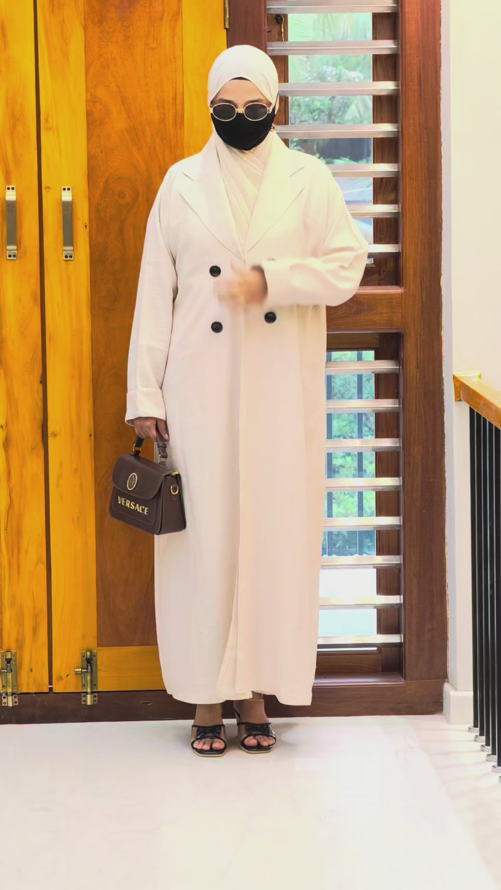 Official Lapel Abaya – Dubai Imported | 3-Piece Corporate Collection