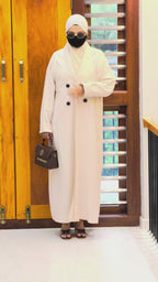 Official Lapel Abaya – Dubai Imported | 3-Piece Corporate Collection