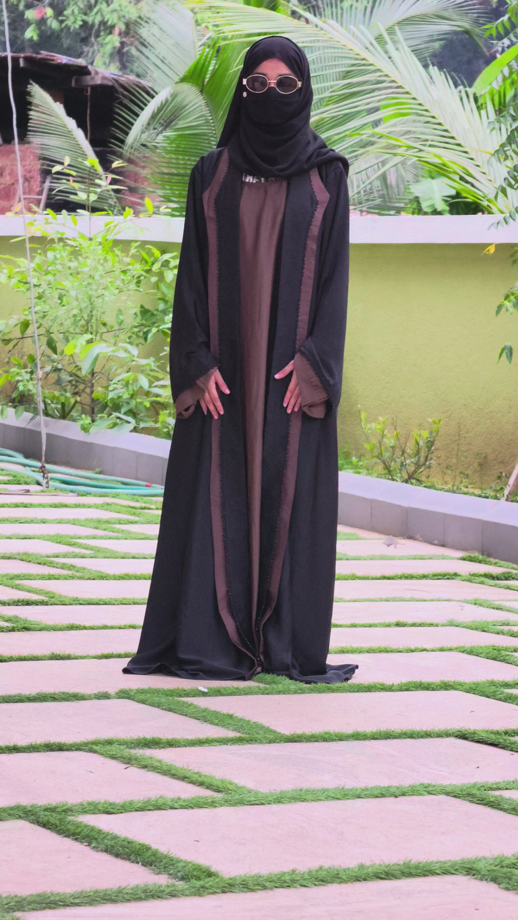 Designer Wear Long Lapel Abaya