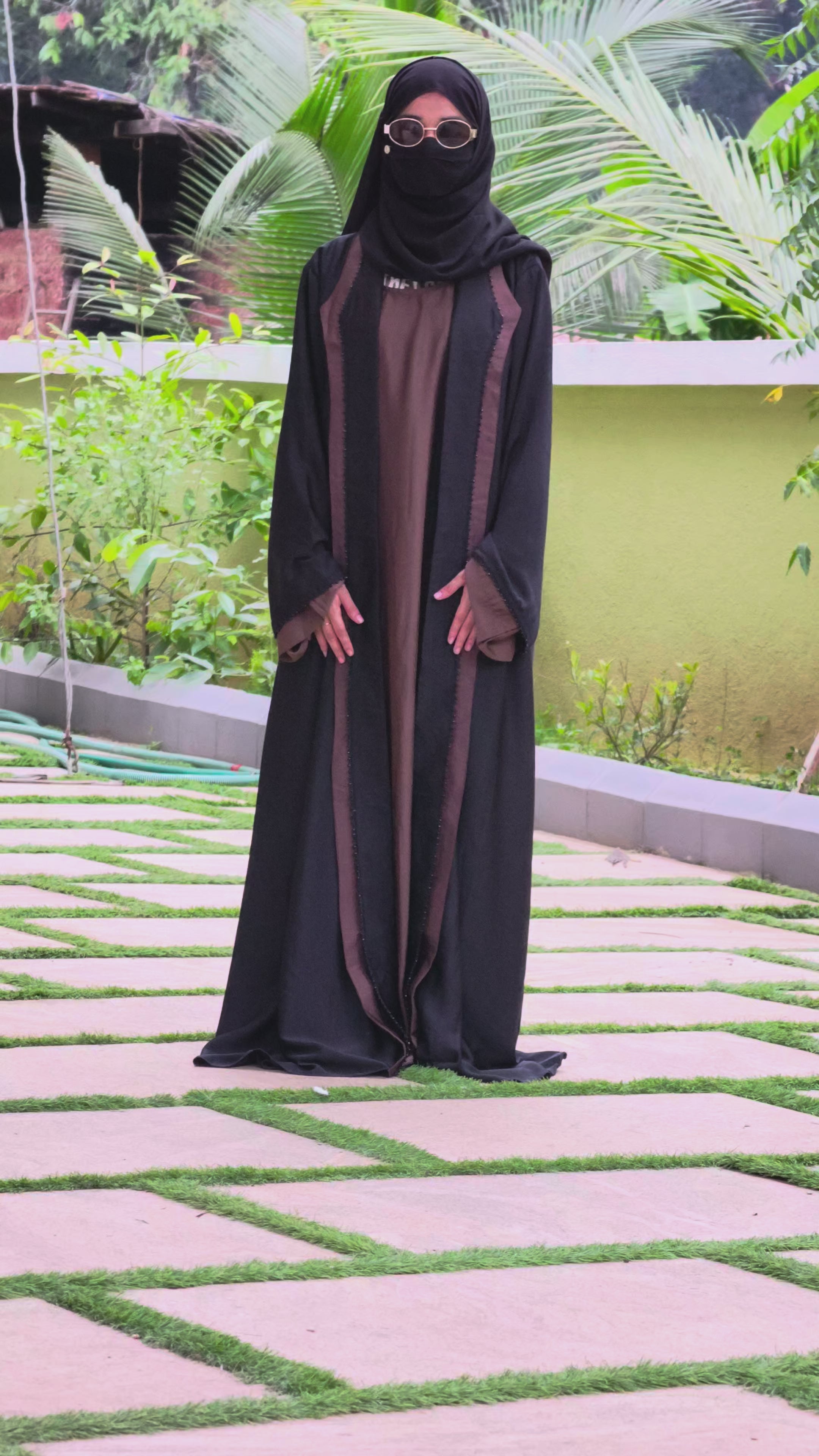 Designer Wear Long Lapel Abaya