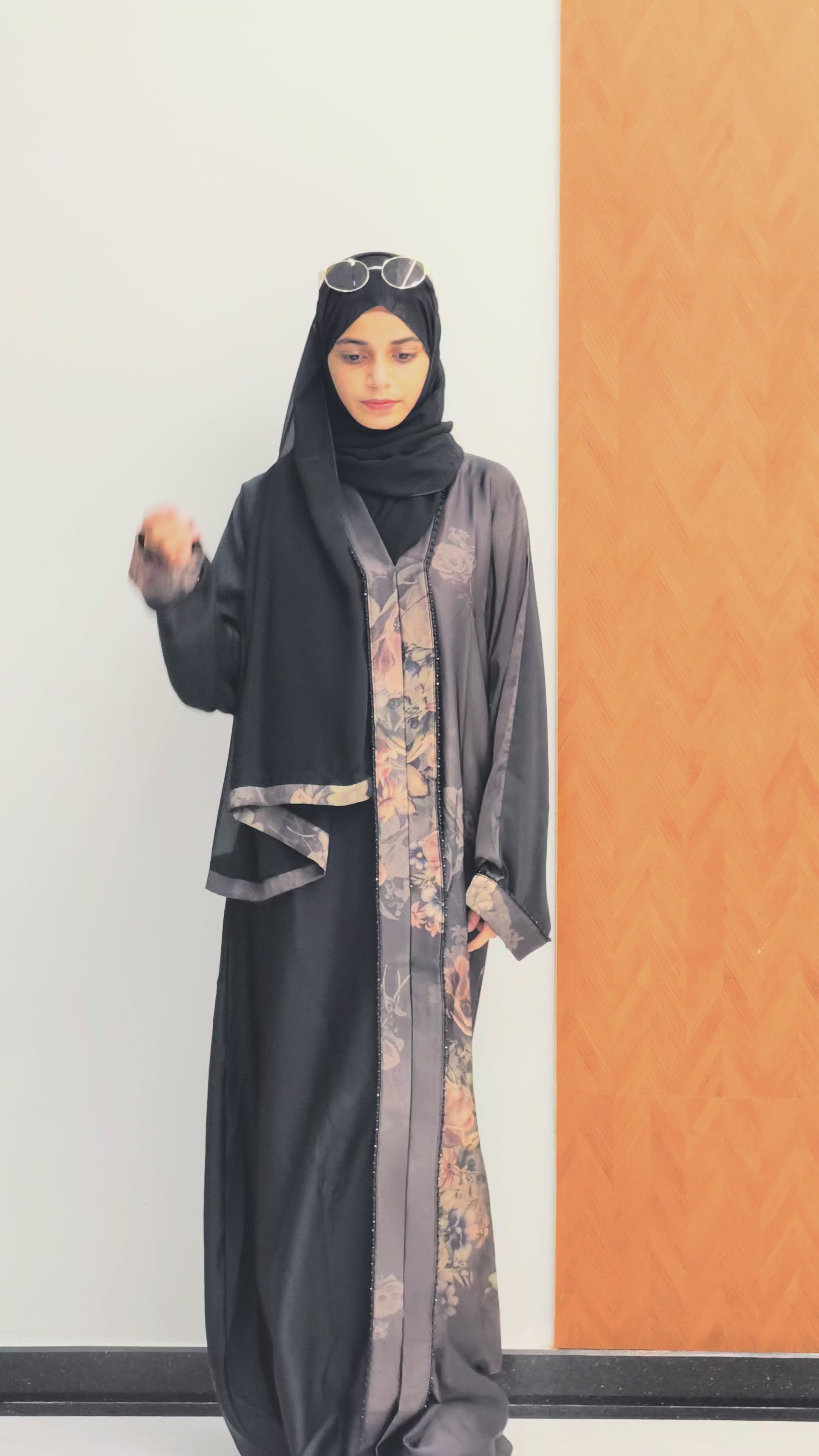 Floral Printed Designer Abaya