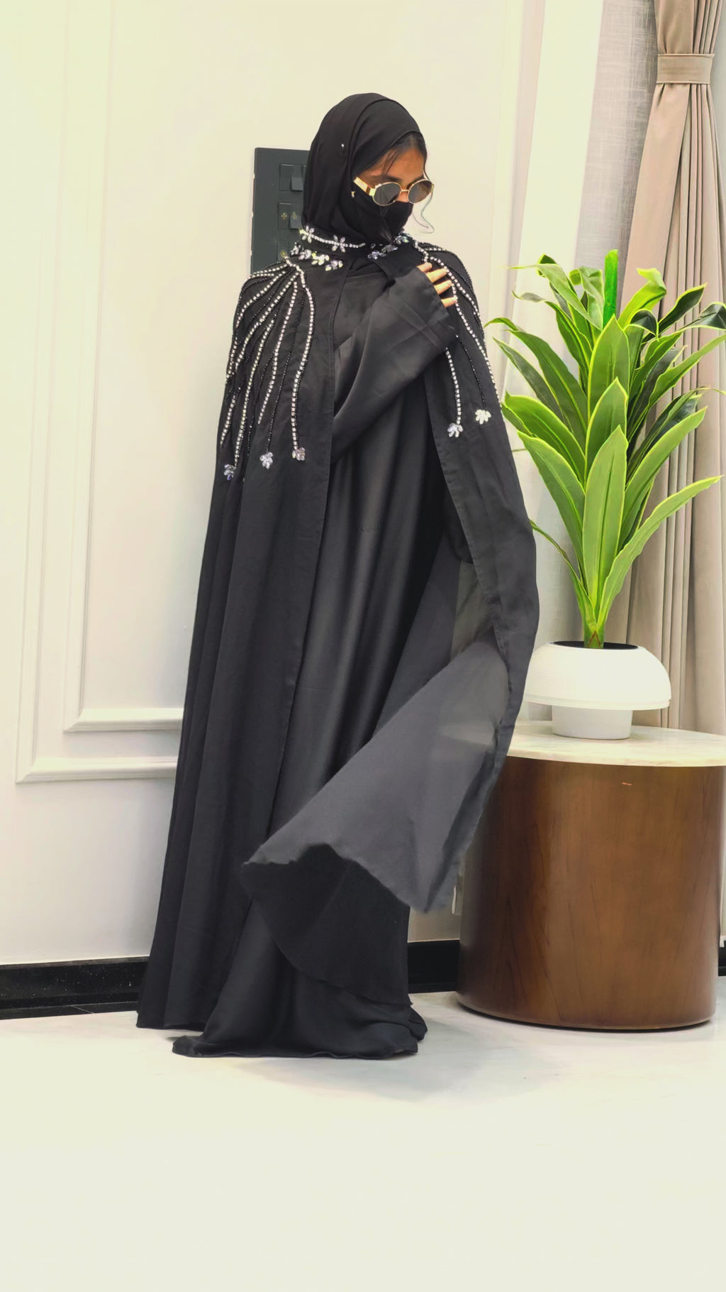 Bridal Wear Premium Stone Work Designer Abaya