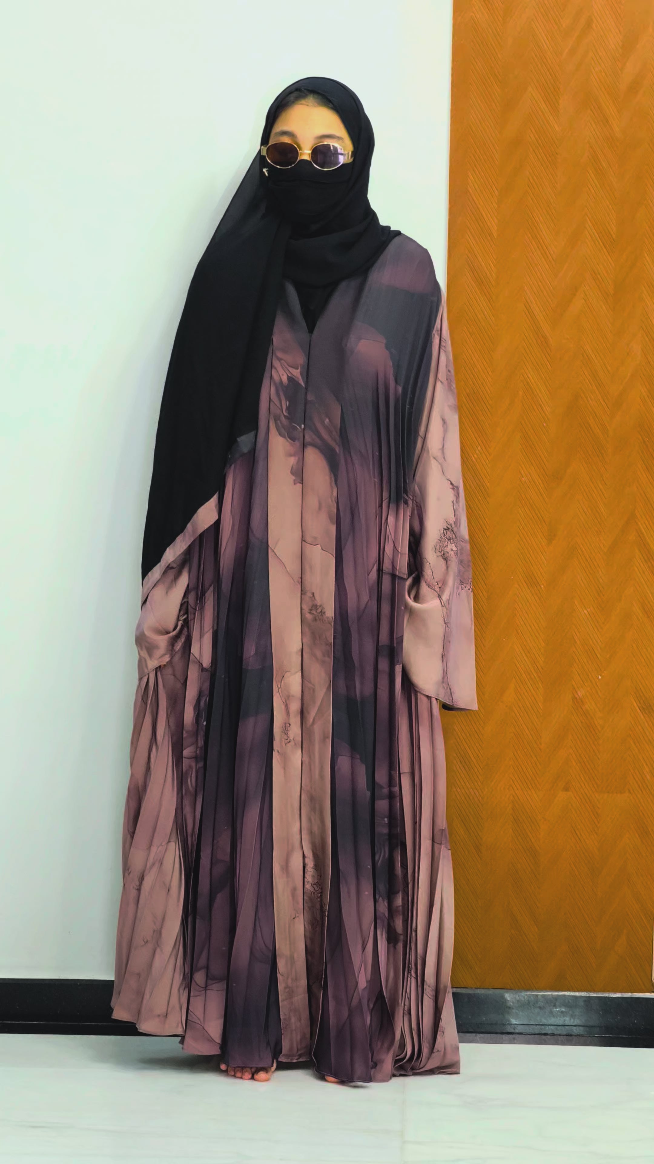 Luxury Dubai Floral Frill Abaya
