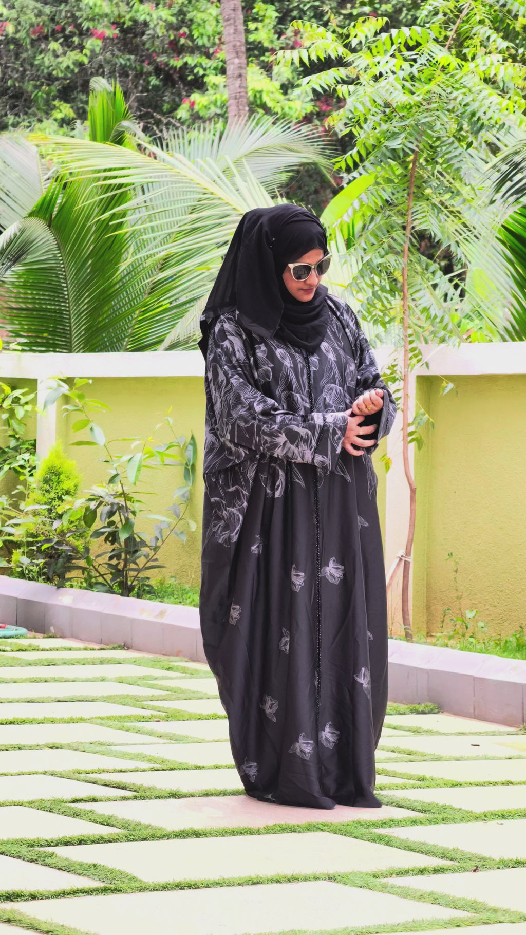 Premium Self Printed Designer Wear Abaya