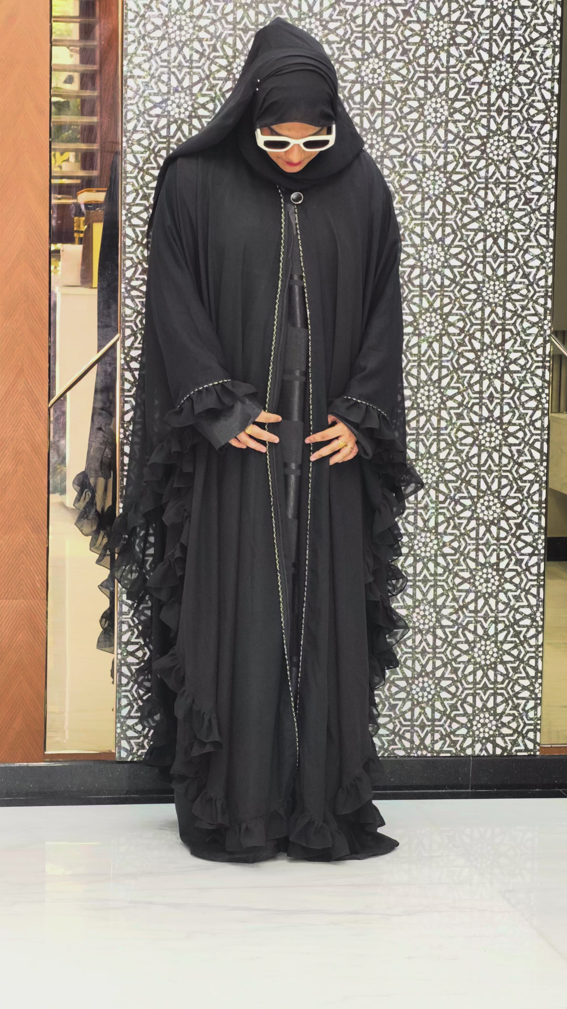 Bridal Designer Wear Flowy and graceful silhouette Abaya