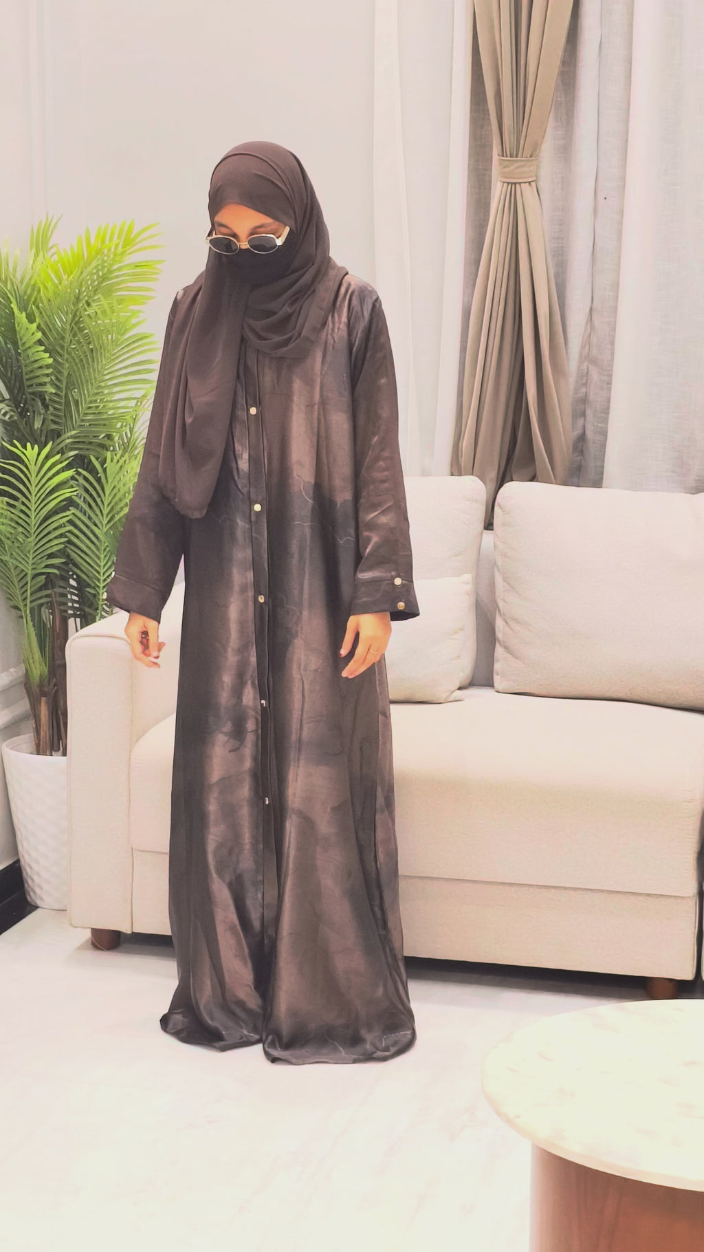 Designer Self-Printed Abaya – Luxury in Every Detail