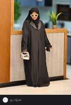 Luxury Oval Lapel Abaya