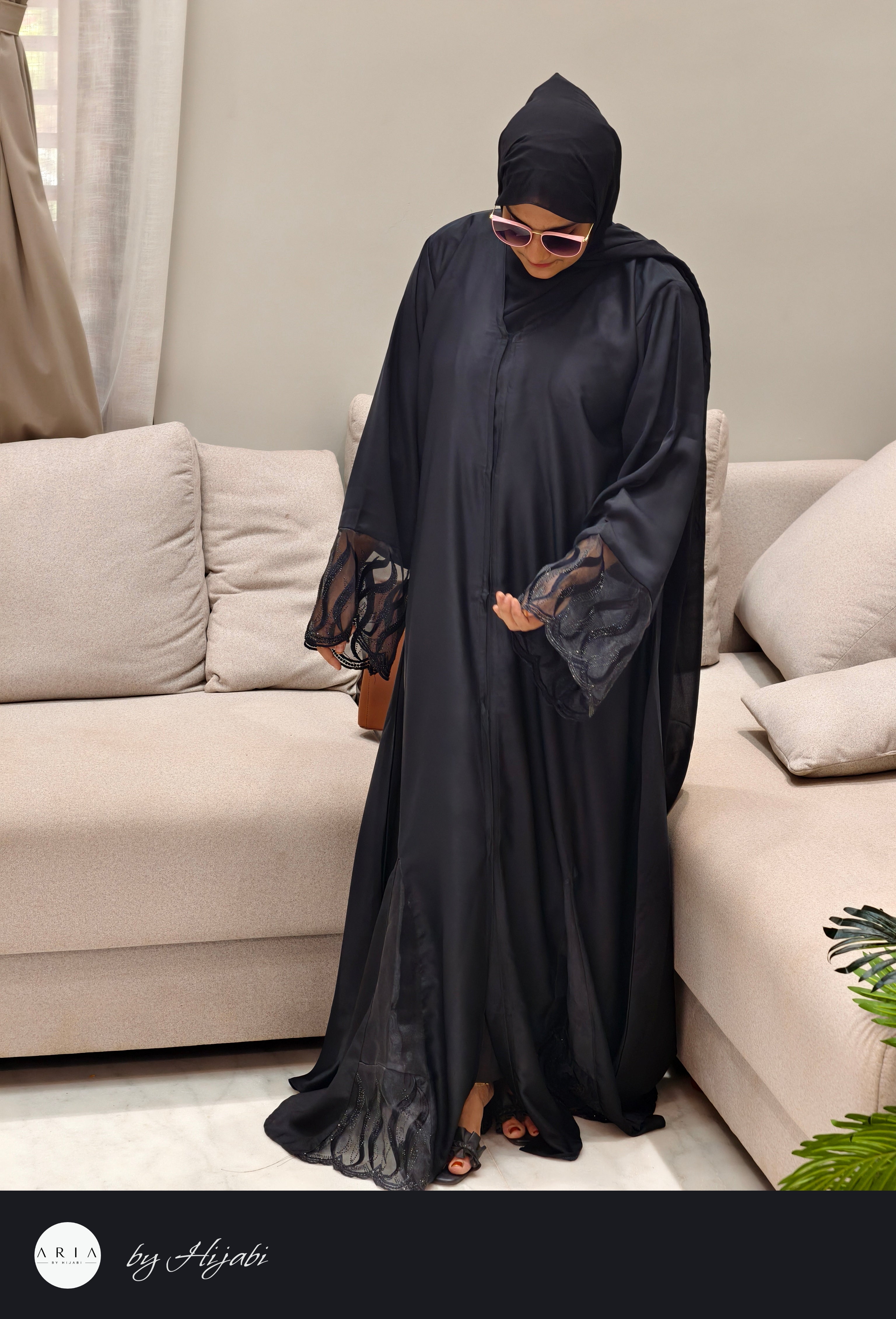 Elegant Embroidered Abaya – Luxury Grace in Every Detail