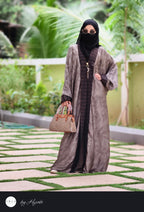 Premium Self Printed Shawl Abaya