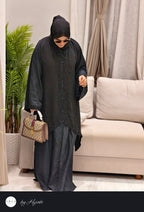 Bridal Designer Wear with Unique Back Stone Work Abaya