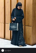 Bridal Floral Embroidery Work Abaya