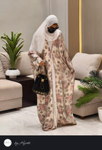 Elegant Floral Shimmer Designer silhouette Wear Abaya
