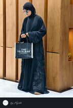 Bridal Floral Embroidery Work Abaya