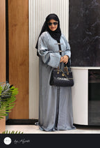 Designer Silver Grey Abaya – Modern Elegance Redefined