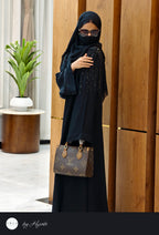Designer Stone Work Abaya – Luxury Shoulder Pattern Edition