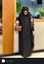 Luxury Corel Blue Stone Work Abaya