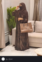 Designer Self-Printed Abaya – Luxury in Every Detail