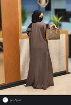 Coffee Brown Elegant Abaya