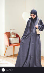 Shawl Lapel Designer Wear Abaya