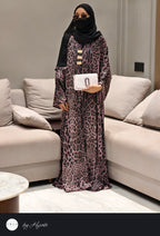 Cheetah Print Umbrella Abaya