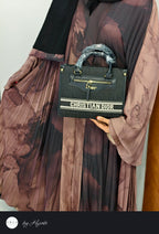 Luxury Dubai Floral Frill Abaya