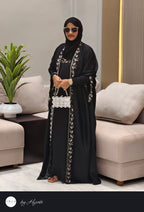Moroccan Stone Work Designer Bridal Abaya