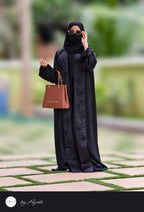 Shawl Collar Stone Work Premium Abaya