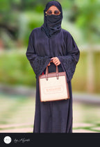 Simple Decent Sleeve Stone Work Premium Abaya