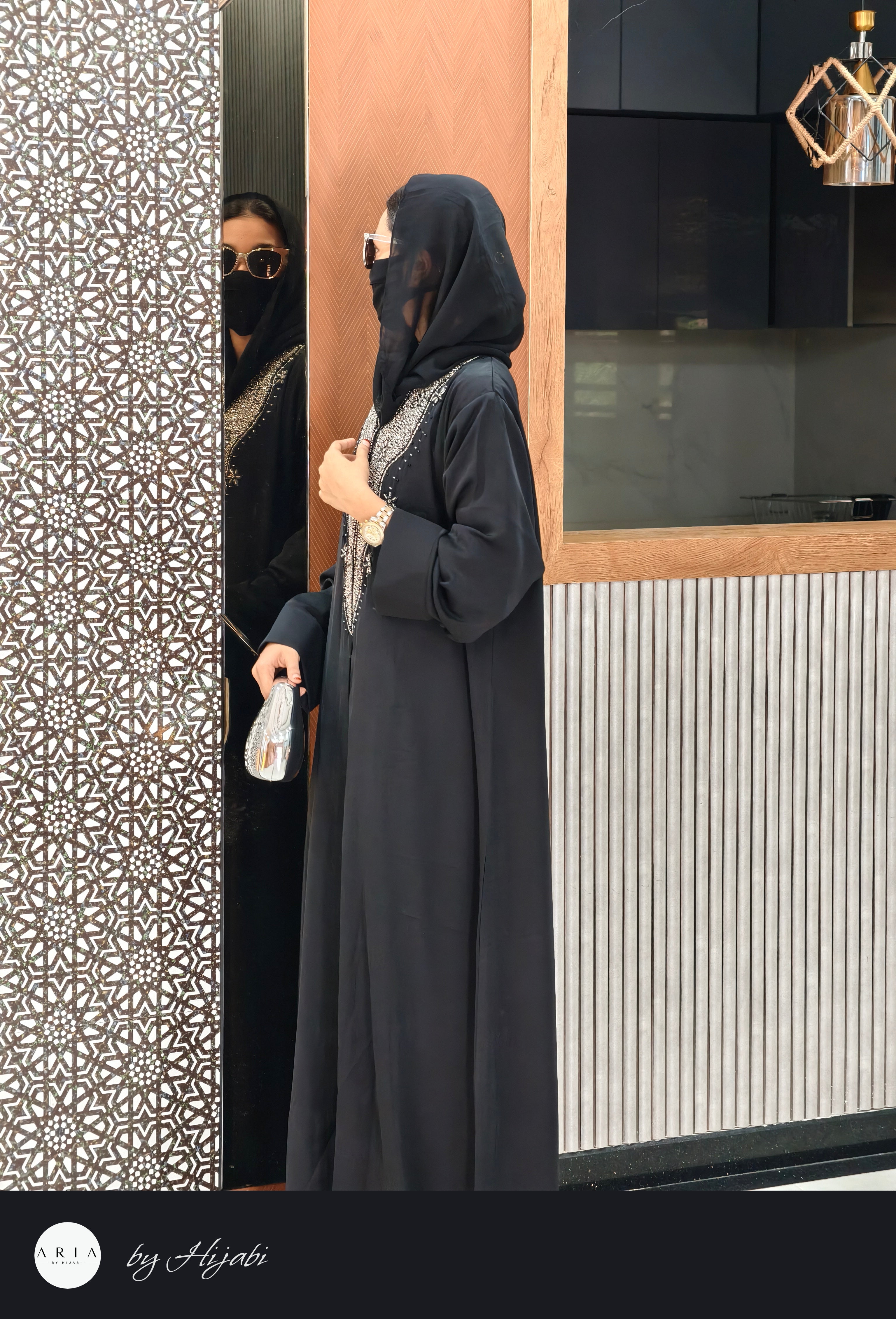 Stone Work Abaya – Elegance Crafted to Perfection