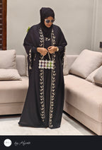 Moroccan Stone Work Designer Bridal Abaya