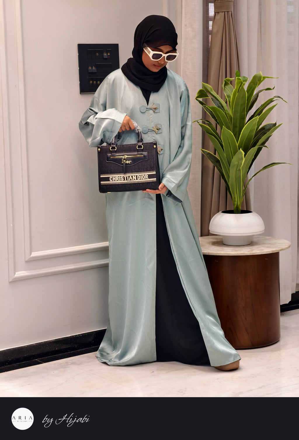 Modern Look PISTACHIO GREEN Abaya