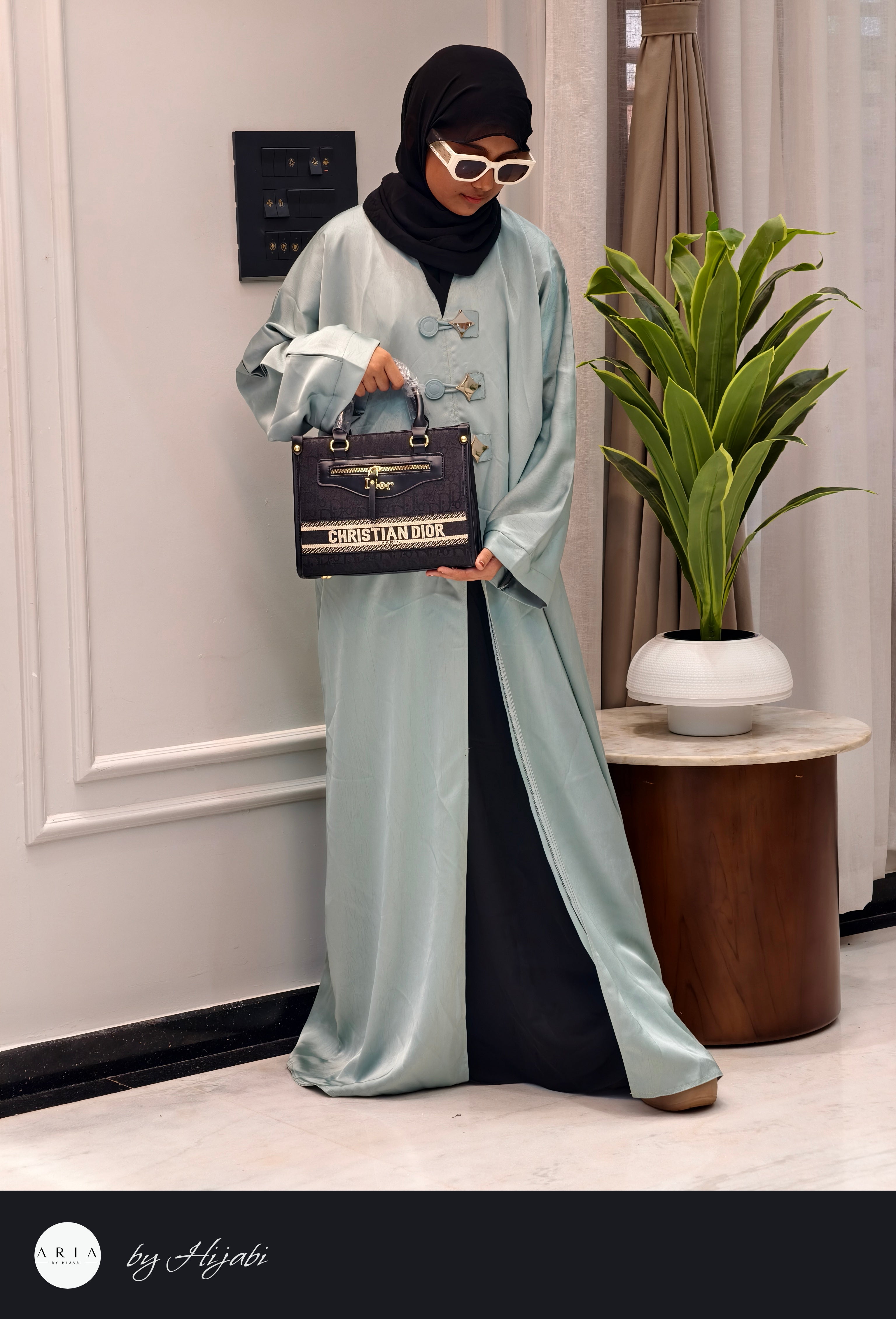 Modern Look PISTACHIO GREEN Abaya