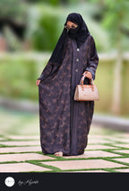 Elegant Self Printed Abaya – Understated Luxury with Timeless Grace