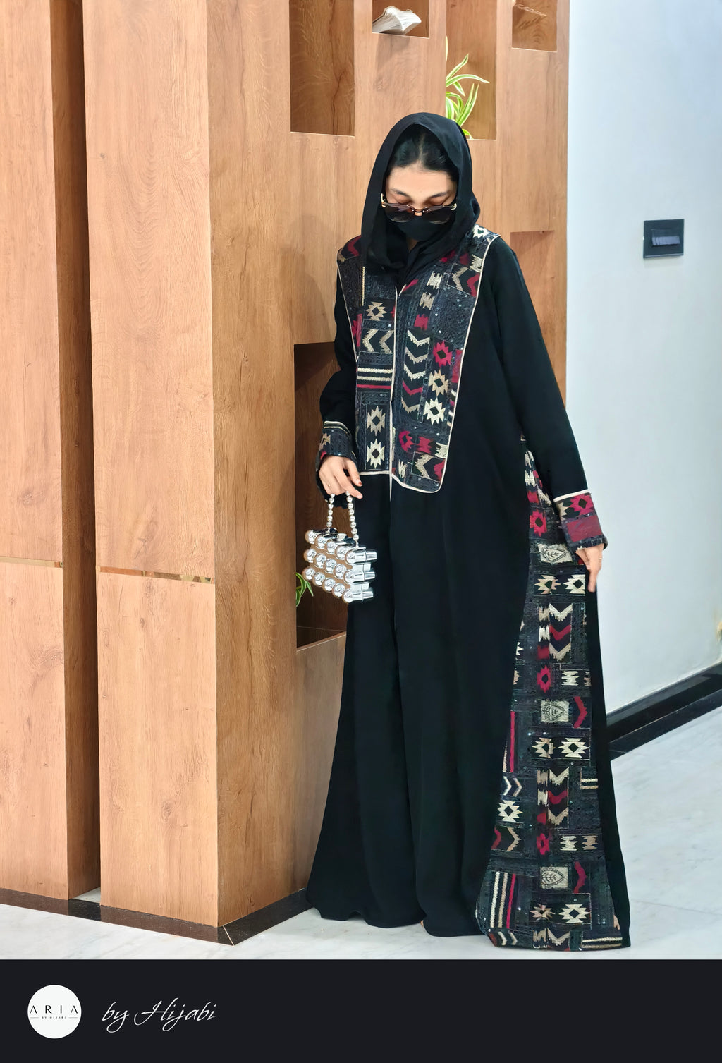 Imported Original Kashmiri Embroidery Abaya ( Saudi made)