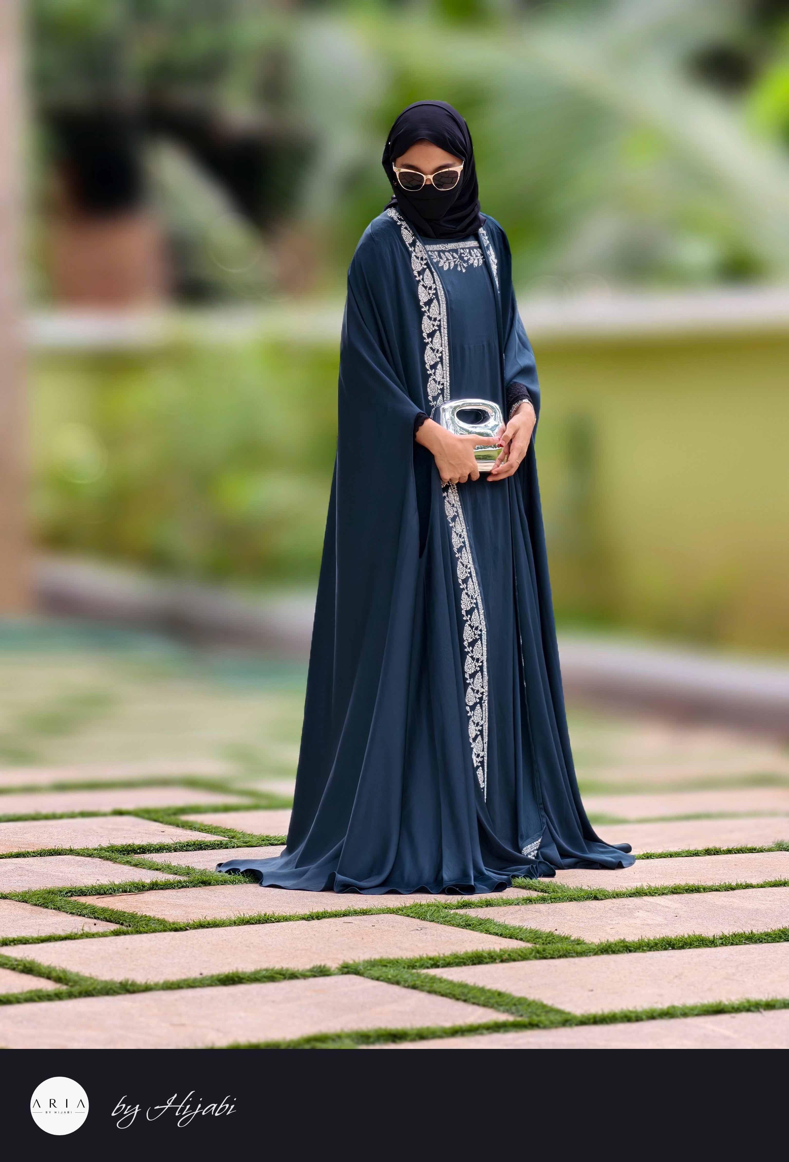 Moroccan Designer Bridal Wear Stone Work Premium Abaya