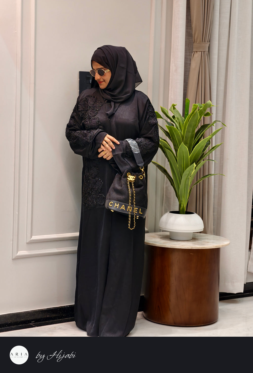 Luxury Designer Stone Work Abaya