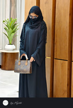 Designer Stone Work Abaya – Luxury Shoulder Pattern Edition