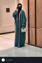 Emerald Green Stone Work Abaya