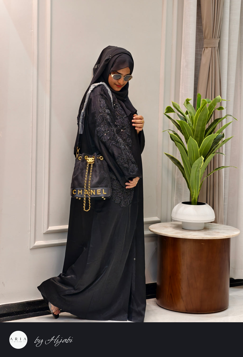 Luxury Designer Stone Work Abaya