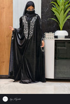 Moroccan Bridal Designer Velvet Abaya with Stone Work
