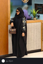 Luxury Corel Blue Stone Work Abaya