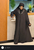 Luxury Oval Lapel Abaya