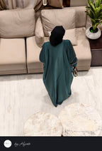Emerald Green Stone Work Abaya