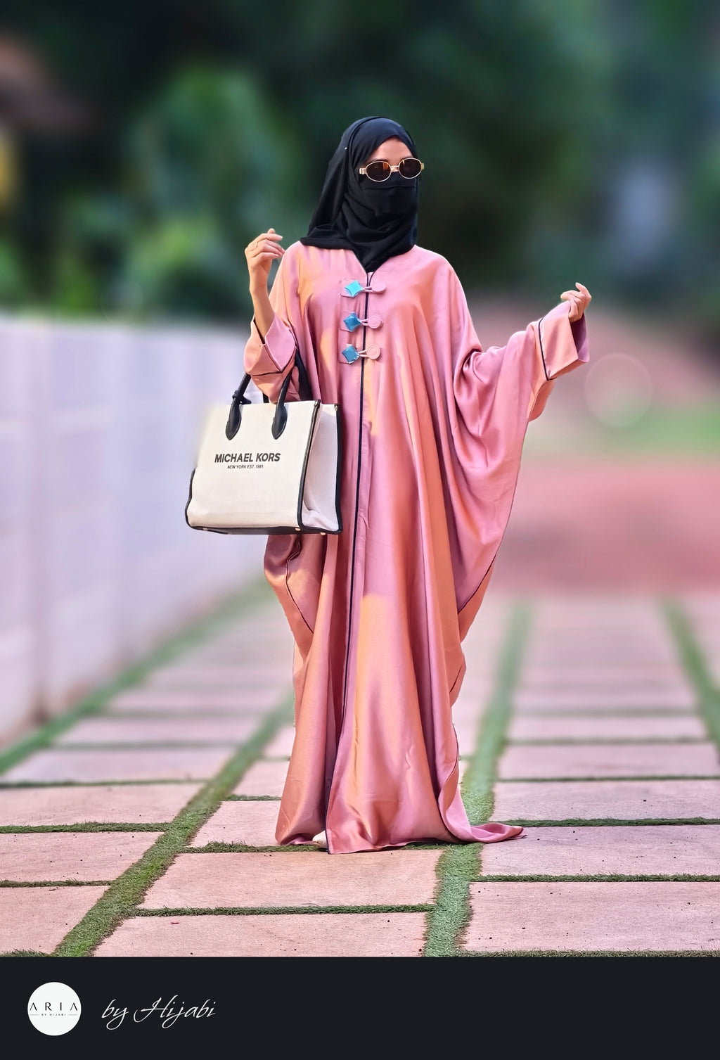 Designer Wear Baby Pink Abaya