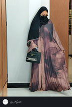 Luxury Dubai Floral Frill Abaya