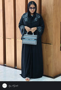 Stone Work Lapel Abaya – Elegance Crafted to Perfection