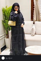 BLACK Organza Fabric – Elegant, Lightweight & Luxurious