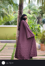 Elegant BROWN 🟤 Frilled Designer Wear Abaya