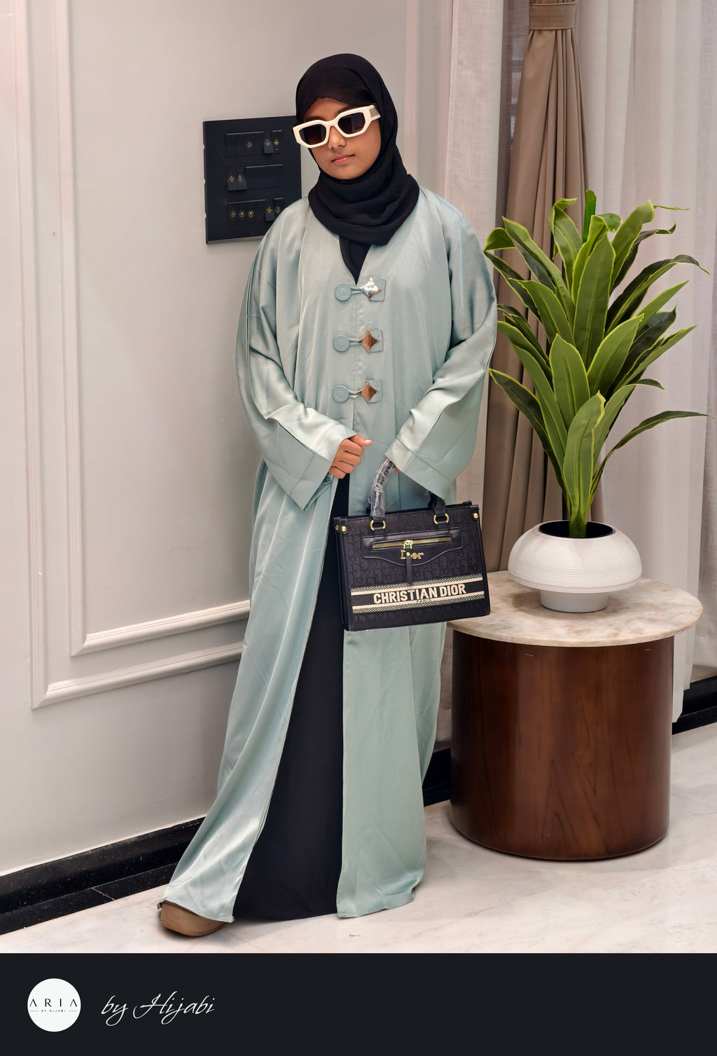 Modern Look PISTACHIO GREEN Abaya